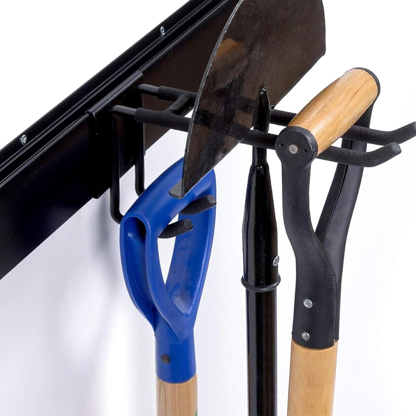 Garage Hooks, Quick and Easy Installation, 1 Set, Shed Basement Storage Hooks, Power Tool Holder Rack, Non Slip PVC Coating, for Garages Basements Yards