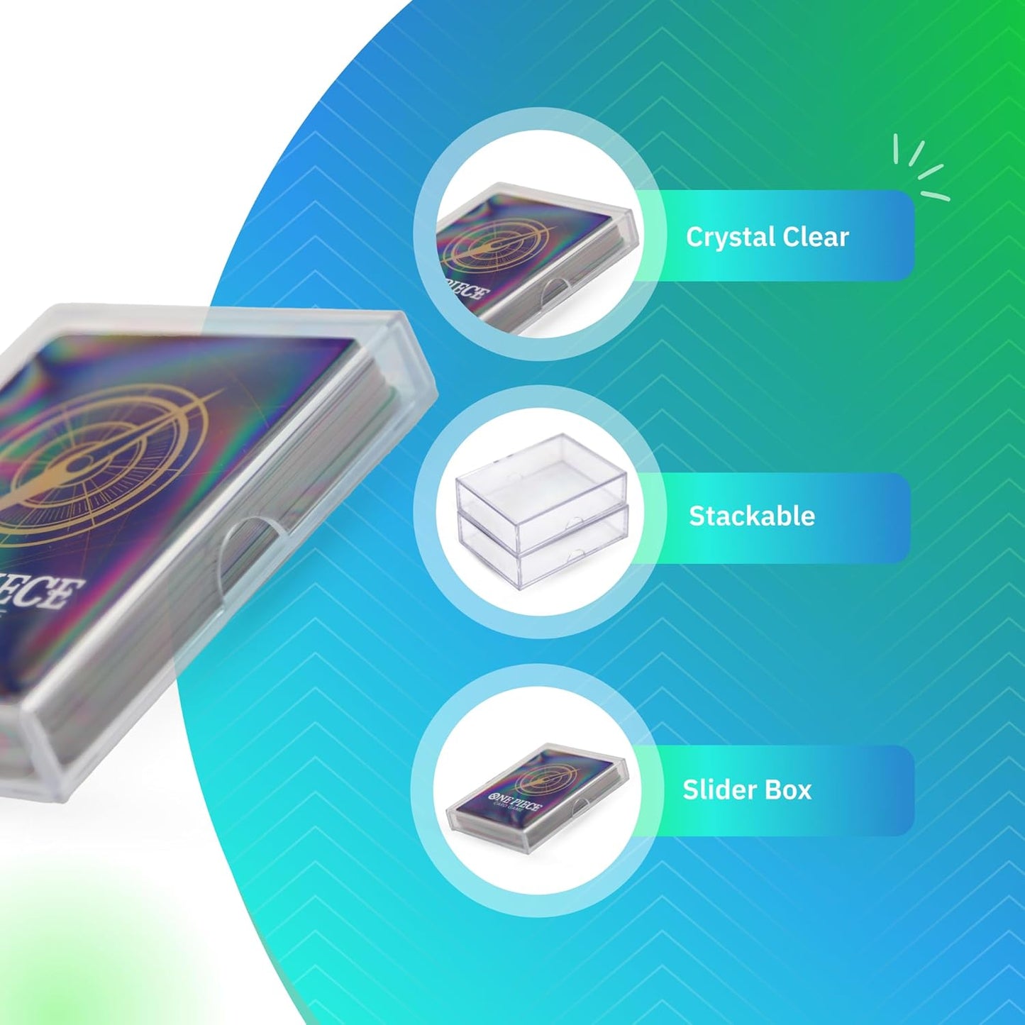 20 Pack Clear Acrylic Card Storage Boxes with Lids – 3 1/2" L x 2 1/2" W x 1/2" H Baseball Card Storage Box, Sports Card Boxes and Magic Card Storage Box – Made in USA