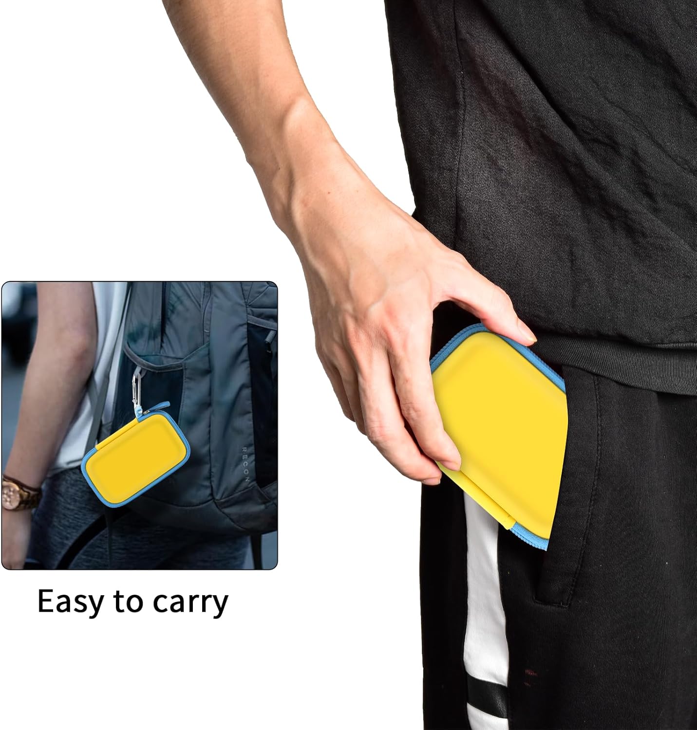 Hard Case Compatible for SanDisk 500GB/250GB/1TB/2TB Extreme Portable SSD - SDSSDE60-500G-G25 (Yellow)