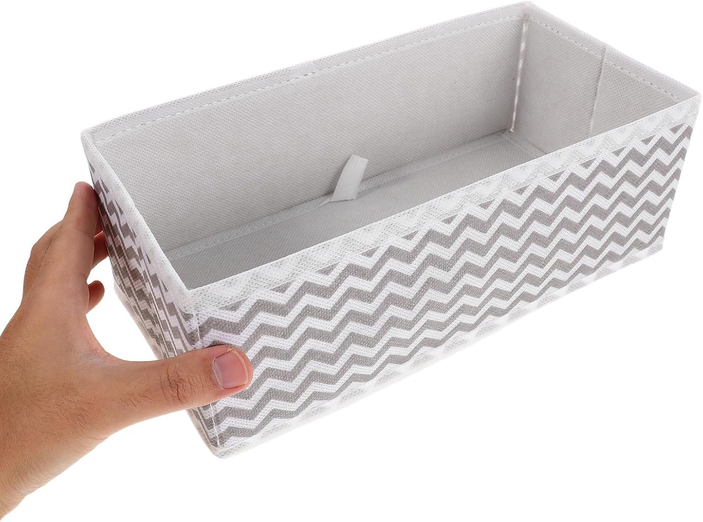 12pcs Socks Drawer Organizer: Underwear Storage Dividers - Closet Cabinet Dresser Storage Boxes For Stockings Leggings Bra Ties Closet Organization