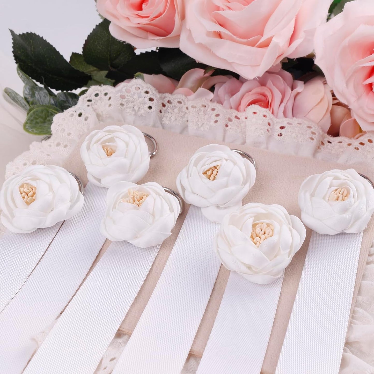 6PCS Bow Holder Hair Bow Organizer,Baby Decorative Hair Accessories Organizer,Flower Hair Clips Storage Bow Holder for Girls Hair Bows,Room Nursery Wall Hanging Decors (hua-6-B) (hua-6-B) (hua-6-B)