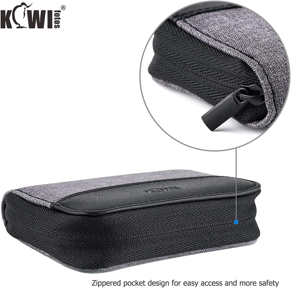 AWS Memory Card Case Holder: 28 Slots for 24 SD SDXC SDHC + 4 CF XQD - Portable Organizer with Labels - Grey