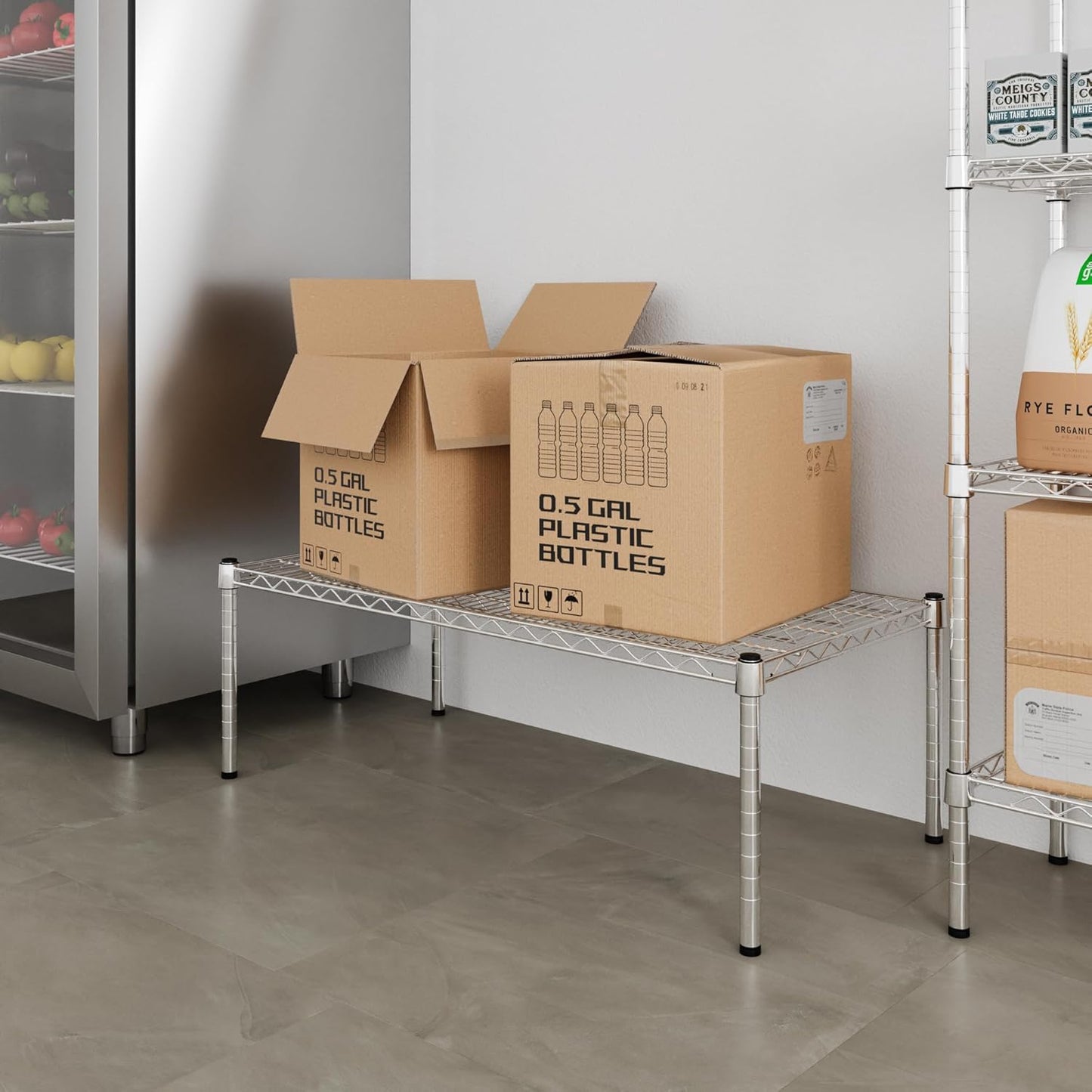 21" Deep x 42" Wide x 14" Height Wire Shelving Kit | 1-Tier | NSF Commercial Storage Rack Unit