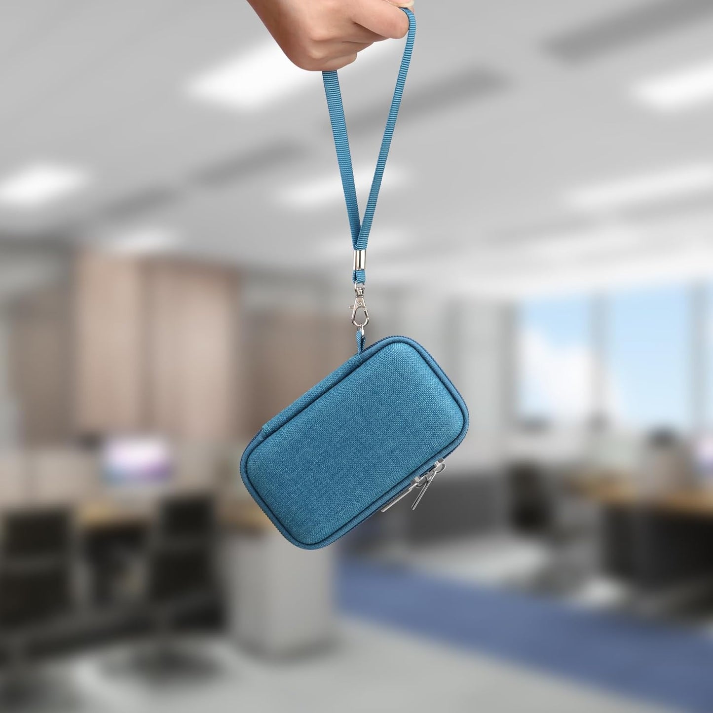 Lacdo Hard Carrying Case for SanDisk Extreme Pro/SanDisk Extreme Portable External SSD 500GB 1TB 2TB 4TB 8TB USB-C Solid State Drive Shockproof Water Repellent Protective Storage Travel Bag, Monterey