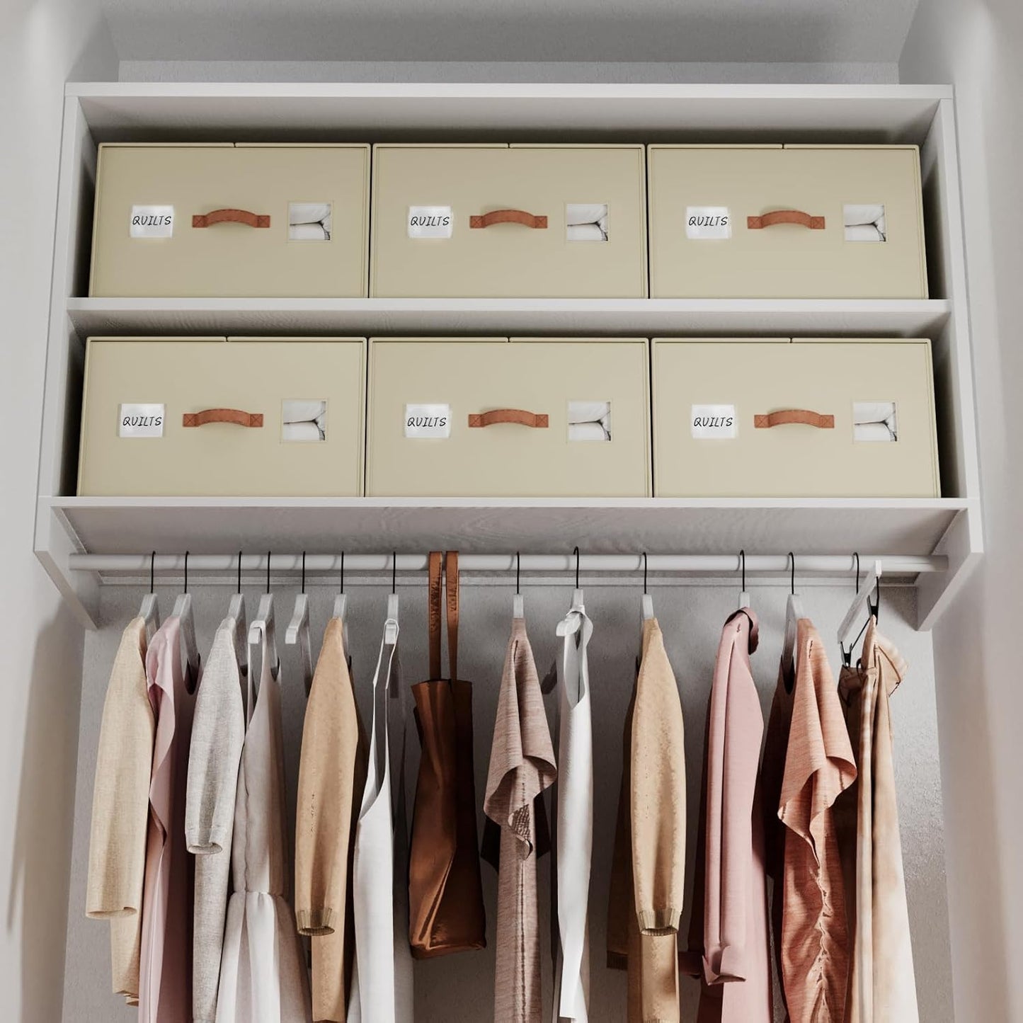 2 Pack Large Blankets Storage Bags, king&queen size comforter Organizers with Reinforced Walls ,Foldable 21"x18"x11" Space-Saving Design for Bedding Storage & sheet storage