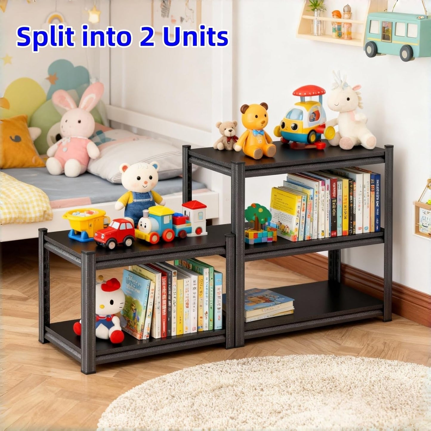 5-Tier Slim Metal Shelving Unit, Adjustable Narrow Standing Shelf for Kitchen Pantry, Bathroom, Laundry Room & More | 16" Wide, 10" Deep, 63" High | Space-Saving Storage for Small Spaces
