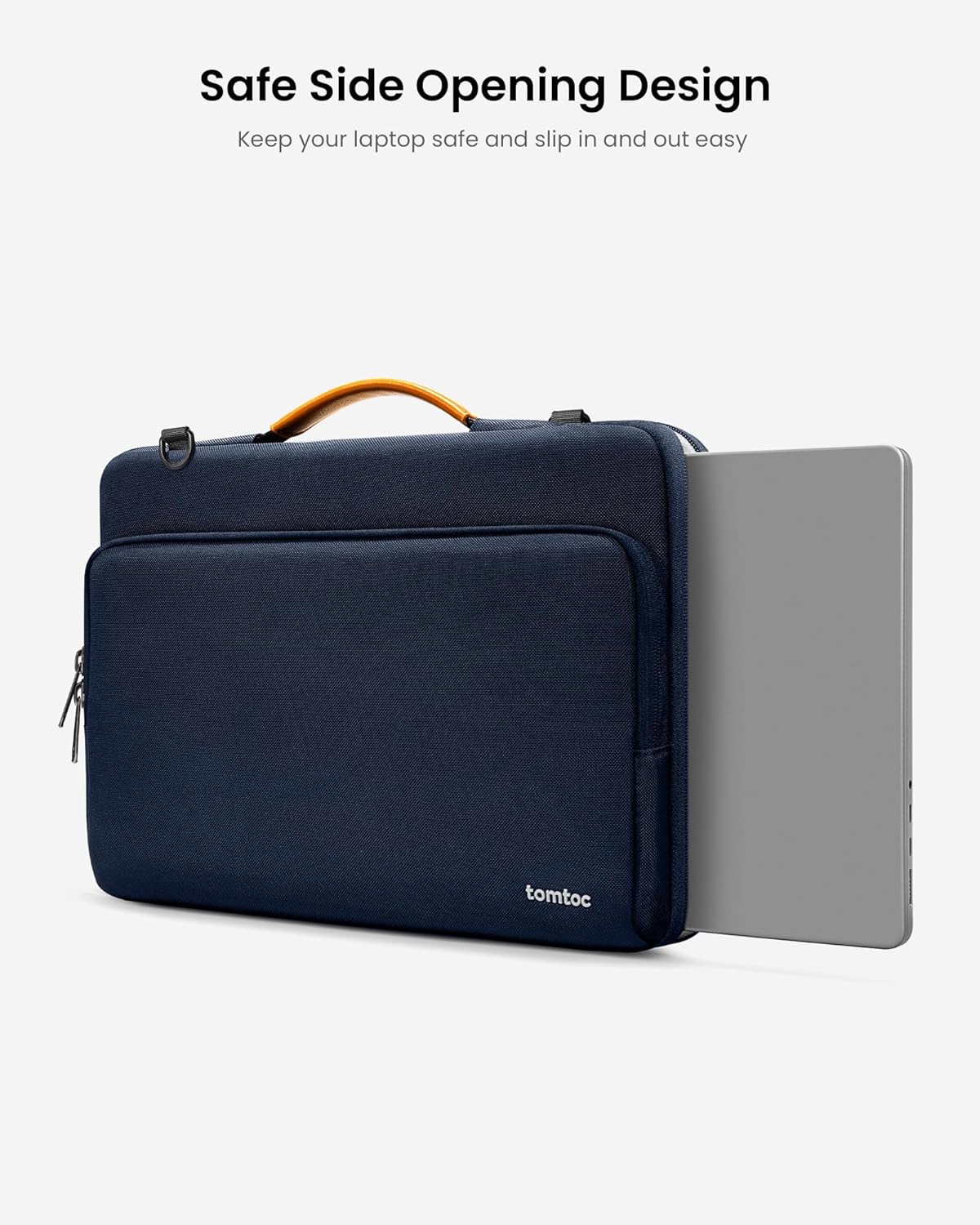 tomtoc 360 Protective Laptop Shoulder Bag for 15.6 Inch Lenovo IdeaPad Gaming 3, Acer Nitro 5 Gaming Laptop, ASUS 15.6-16 Inch ASUS Strix G16/G15, Dell XPS 17, Water-Resistant Accessory Carrying Case