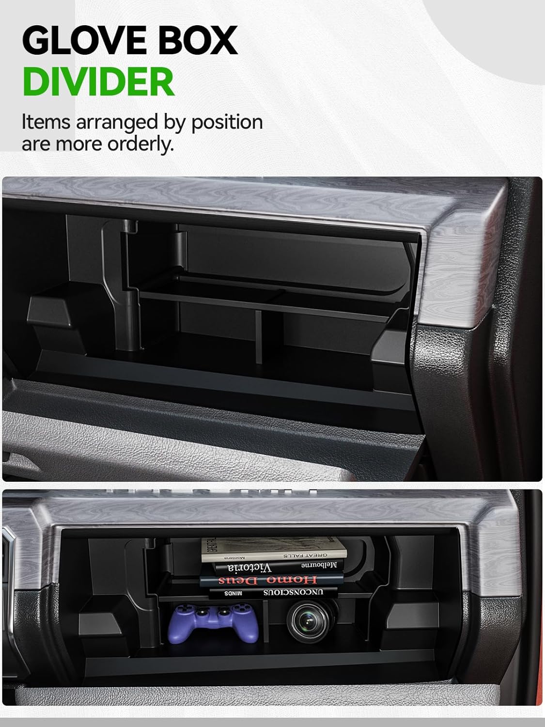 6PCS Center Console Organizer Tray for 2024 2025 Toyota Tacoma Accessories, Armrest Hidden Storage Box, Rear and Console Cup Holder Glove and Armrest Storage Box with Insert Divider for Toyota Tacoma