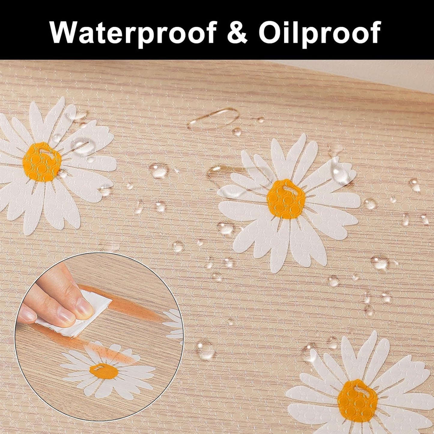 Cooyes Shelf Liner – Premium Non-Adhesive Cabinet & Drawer Liner for Kitchen – Waterproof Shelf Paper with Modern Pattern – Durable EVA Cabinet Mat – Easy to Cut (23.6" W x 360" L)