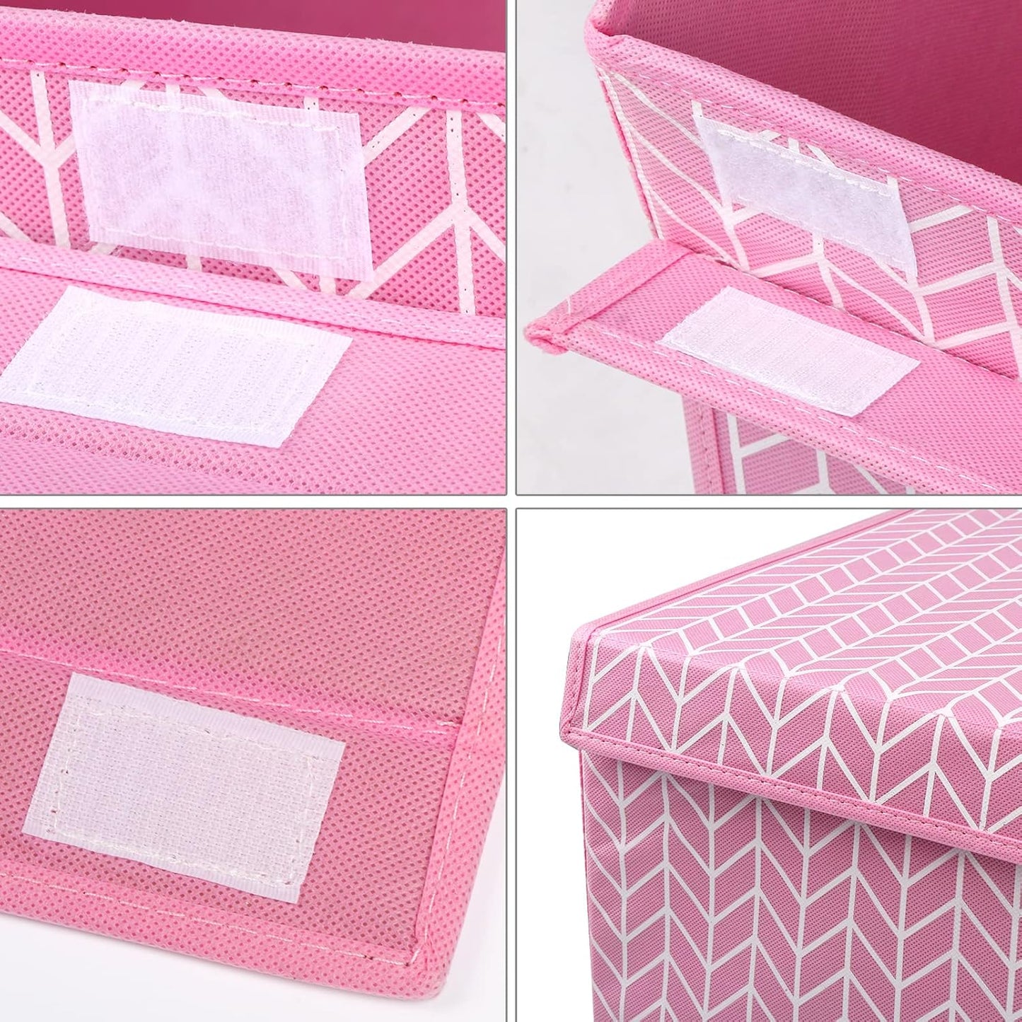 Mayniu Large Toy Storage Box Chest for Girls Kids, Sturdy Toy Box Bin Organizer Baskets with Lid for Living Room, Nursery, Closet, Bedroom, Playroom 25"x13" x16" (Pink)