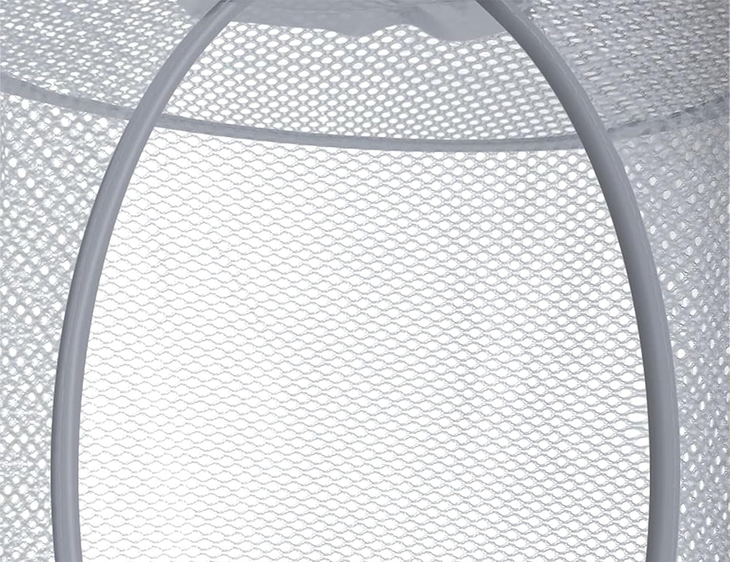 Libeder Mesh Hanging Storage Space Saver Bags Organizer,Foldable Storage Organizer 4 Compartments Toy Storage Basket for Kids Room Bathroom 3 Sets Grey
