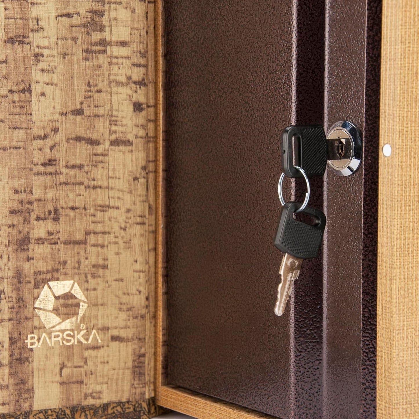 Barska Antique Map Book Safe with Key Lock ā Hidden Diversion Lock Box with Magnetic Closure ā Concealed Steel Compartment for Cash, Jewelry, and Valuables ā Home or Office Security