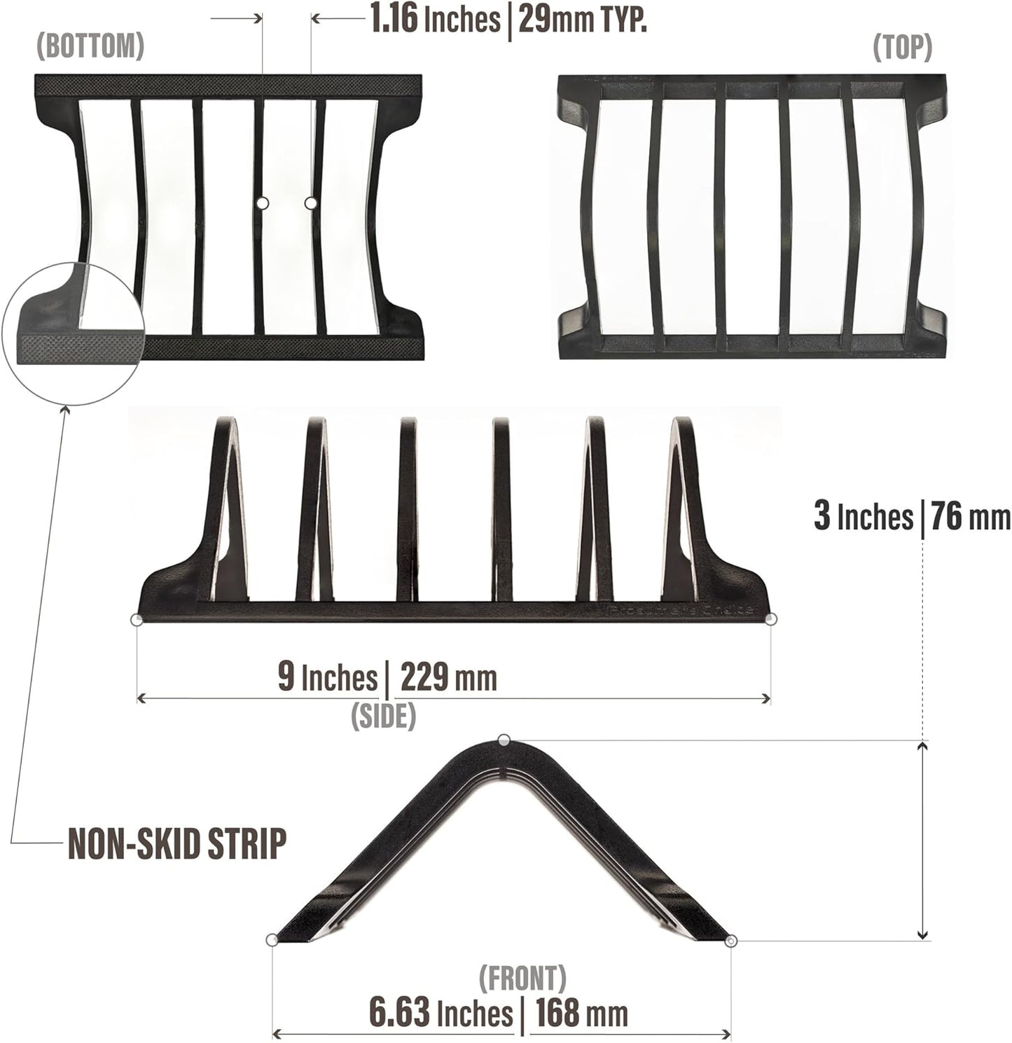 Prosumer's Choice Universal Charging Rack Organizer - Multi Device Stand Holds 5 Tablets or Smartphones - Desktop Tablet Holder and Storage Station - Compact Tech Organizer Dock for Home or Office