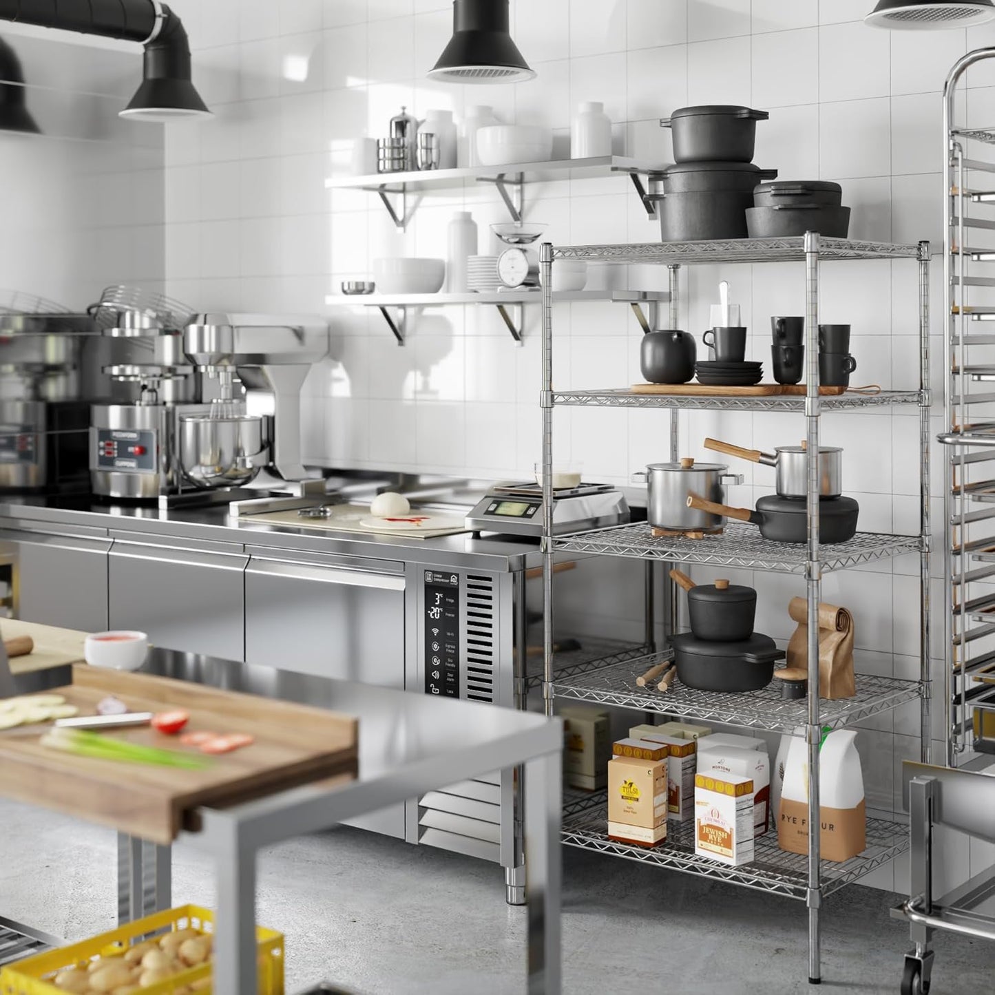 24" Deep x 30" Wide x 64" Height Wire Shelving Kit | 5-Tier | NSF Commercial Storage Rack Unit