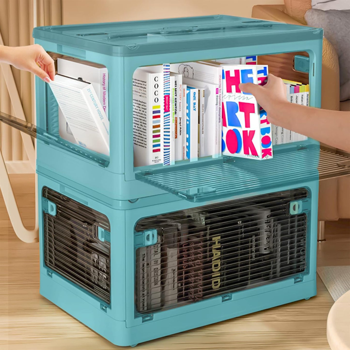 Collapsible Storage Bins,Closet Organizers and Storage,Storage Bins with Lids,Closet Organizers and Storage, Dorm Room Essentials,Folding Storage Box