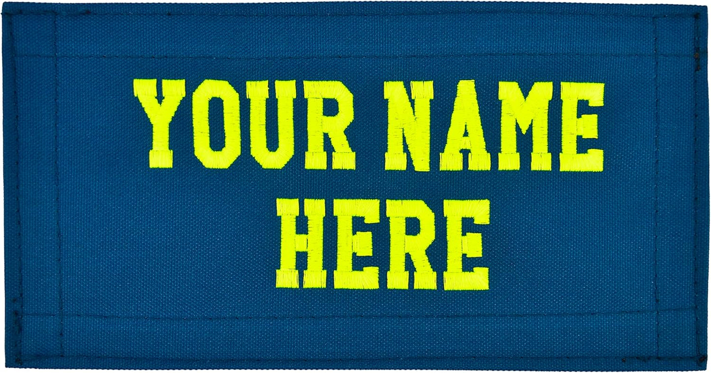 Lightning X Personalized First Responder EMT EMS Trauma Bag w/Stocked First Aid Fill Kit B & Custom Embroidered Name Patch (Blue)