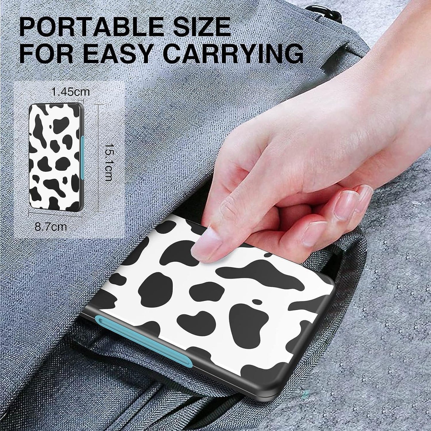 HEIYING SD Card Holder for Memory SD Card and Micro Card, Portable SD Card Holder SD SDHC SDXC TF Card Storage with 20 SD Cards Slots & 20 Micro SD Cards Slots.