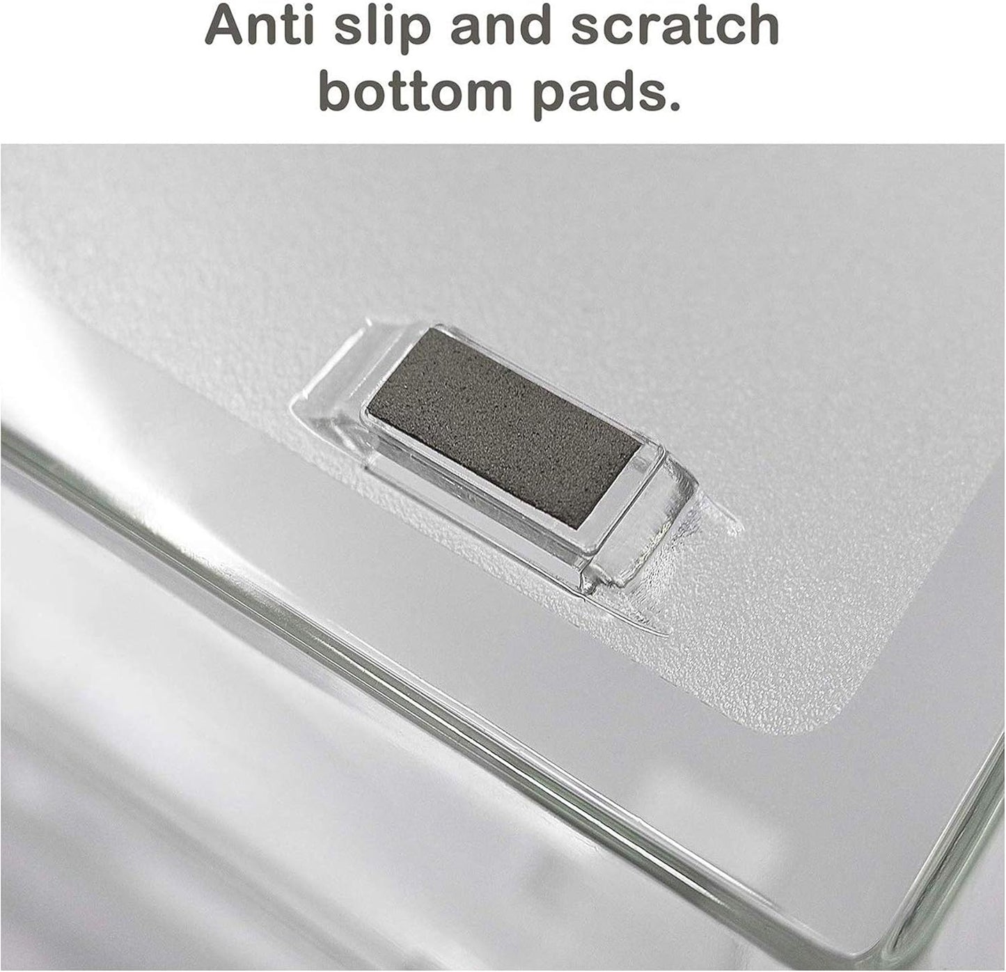 Acrimet Facility 2 Tier Letter Tray, Front Load, Letter Size/A4, Desktop File Organizer, Plastic (Clear Crystal Color)