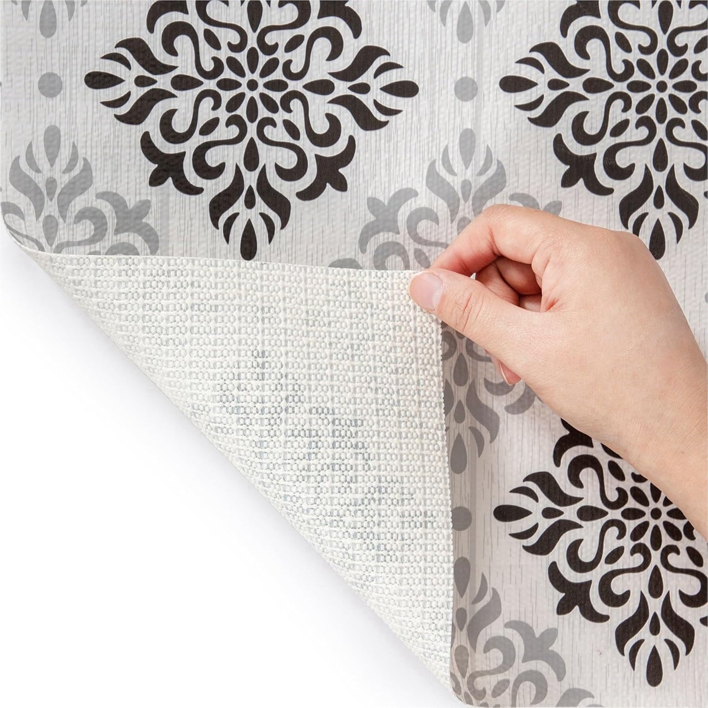 Premium Shelf Liner Non Slip 12inx50FT, Non Adhesive Drawer Liner, Waterproof Pantry Liner, Cabinet Lining Shelf Liners for Kitchen Cabinets