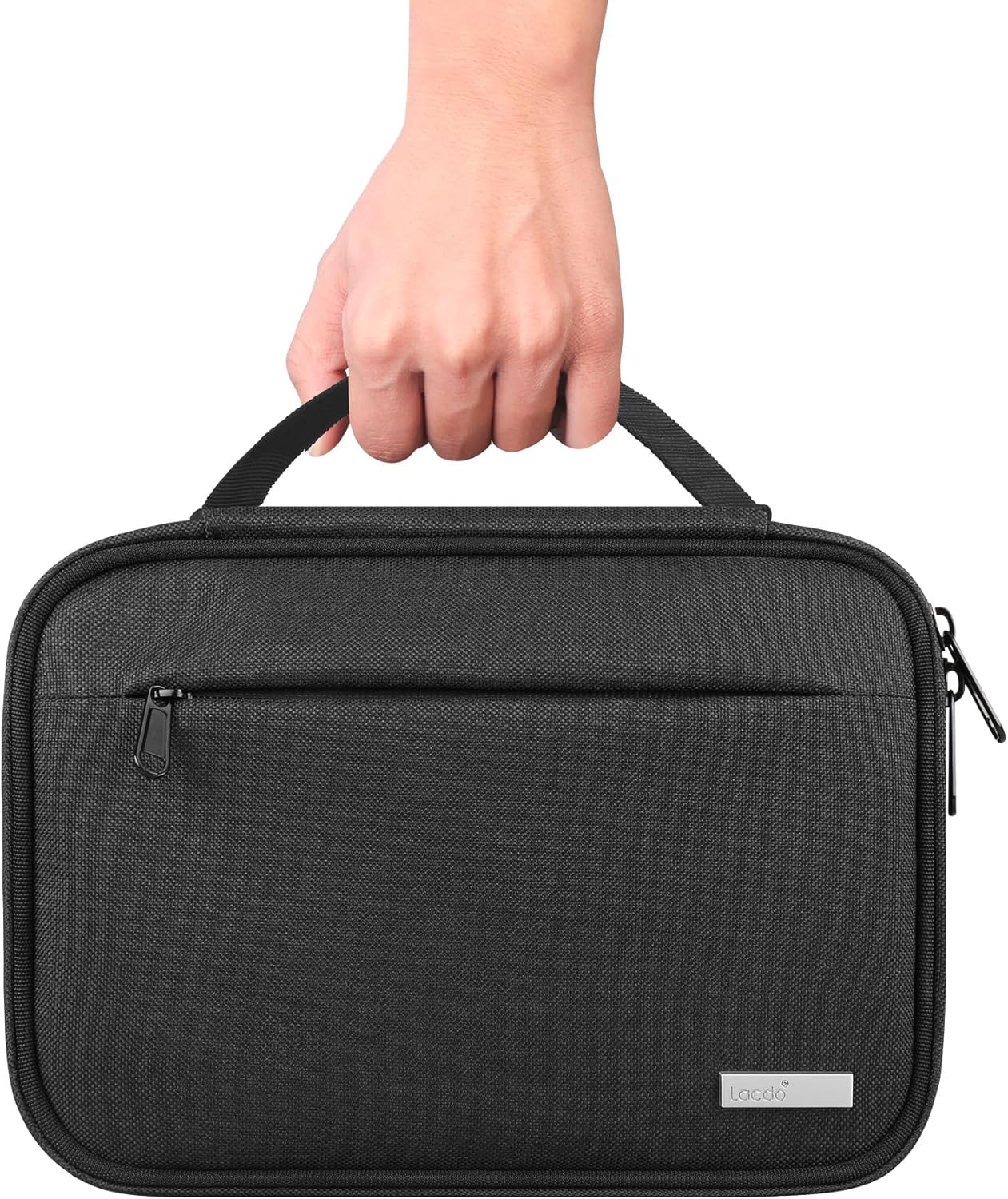 Lacdo USB Flash Drive Case Thumb Drive Holder Case Organizer Portable Electronic Accessories Storage Bag for SanDisk/SamData/Samsung USB Flash Drives Jump Drive Memory Stick, SD Card, Cables, Black