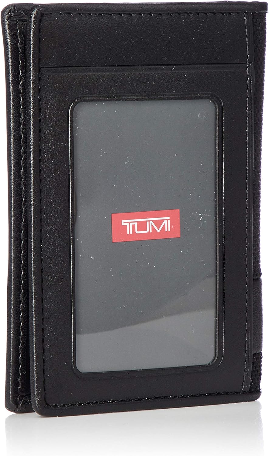 Tumi 01192274 ALPHA SLG Multi-Window Card Case Official Genuine Product, Black, One Size