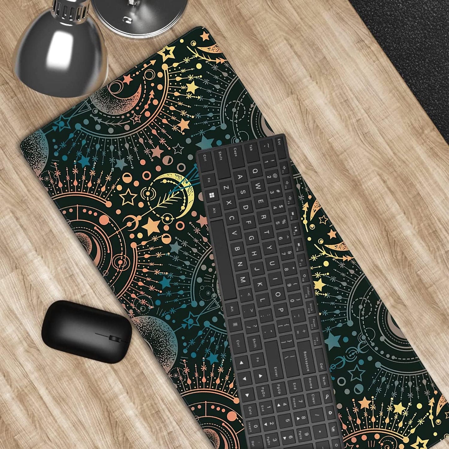 Alchemy Magical Astrology Gaming Mouse Pad XXL Large Desk Mouse Pad Keyboard Mat with Stitched Edges Waterproof Non-Slip Desk Mat for Laptop,Keyboard,Computer 35.4 * 15.7 Inch