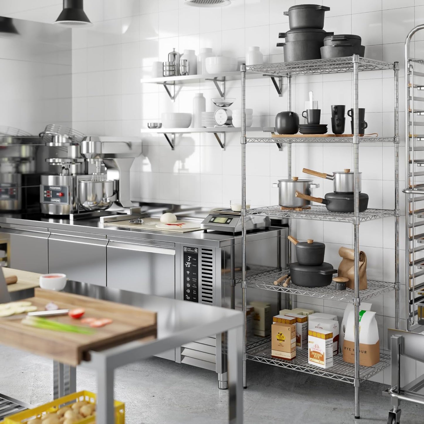 21" Deep x 30" Wide x 74" Height Wire Shelving Kit | 5-Tier | NSF Commercial Storage Rack Unit