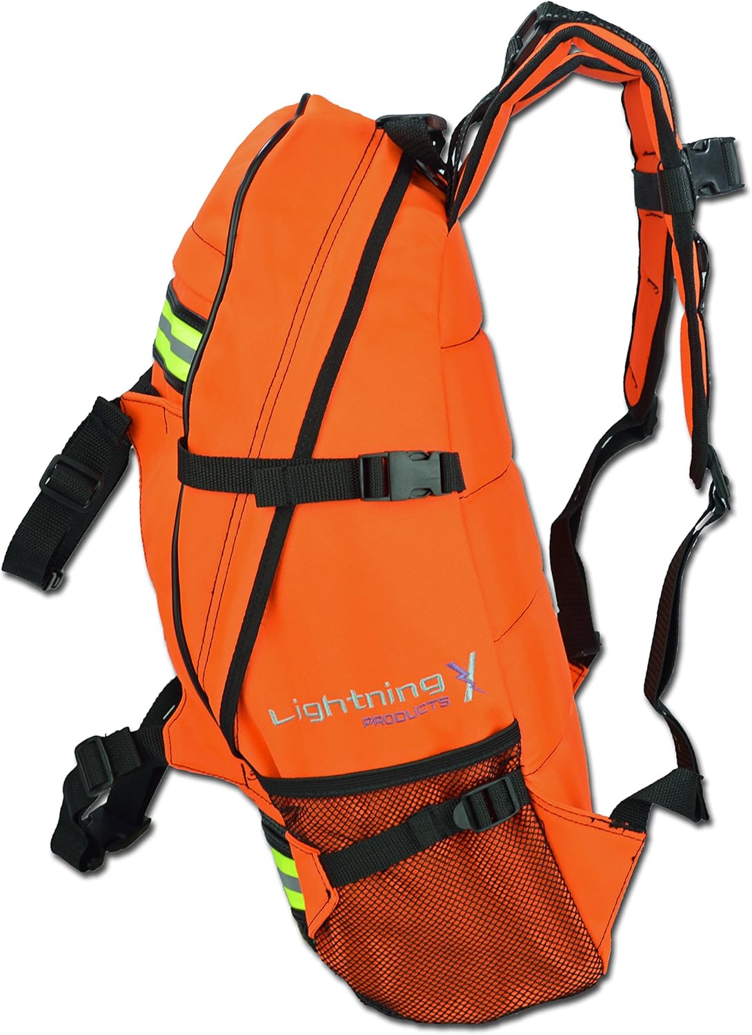 Lightning X First Responder EMT/EMS Backpack Stocked First Aid Supplies Kit B (Fluorescent Orange)