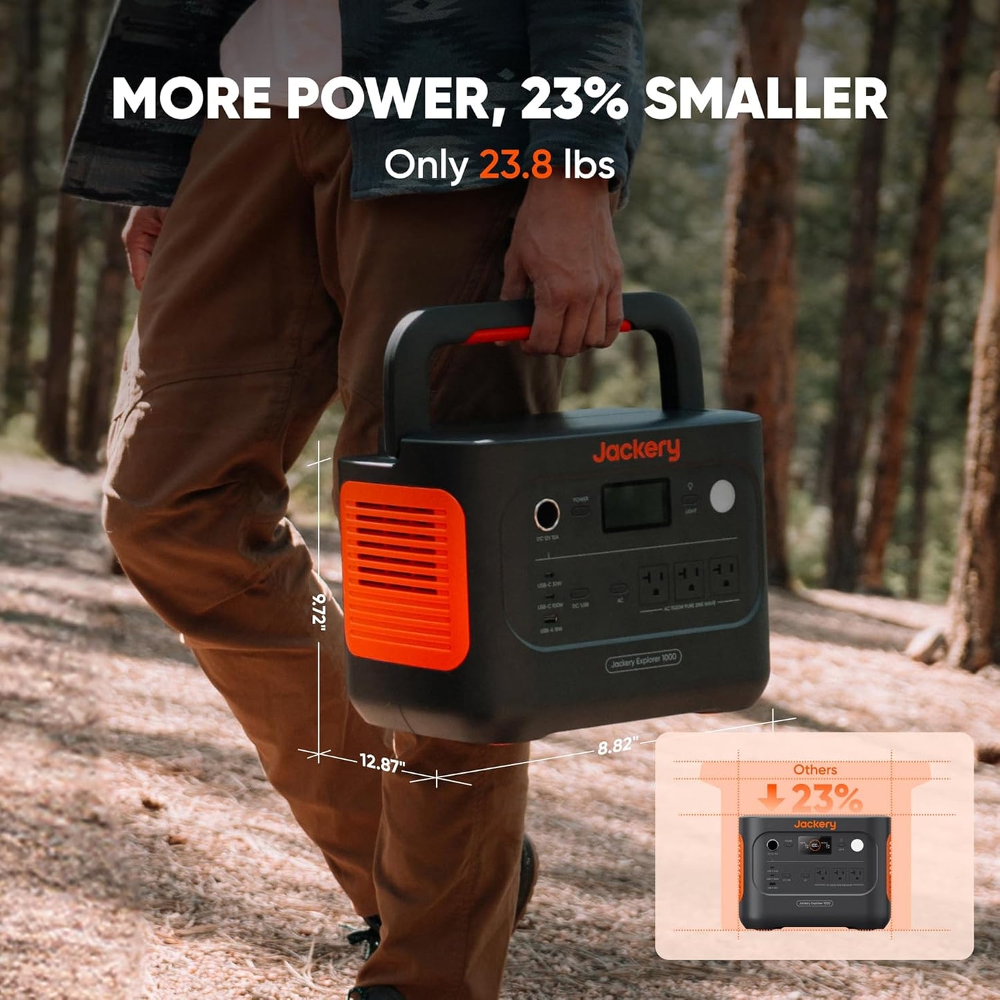 Jackery Solar Generator 1000 v2 with 2x100W Light Solar Panels,1070Wh Portable Power Station,LiFePO4 Battery, 1500W AC Output, Flexible&Lightweight Solar Kit for RV,Balcony,Camping, Emergency Backup
