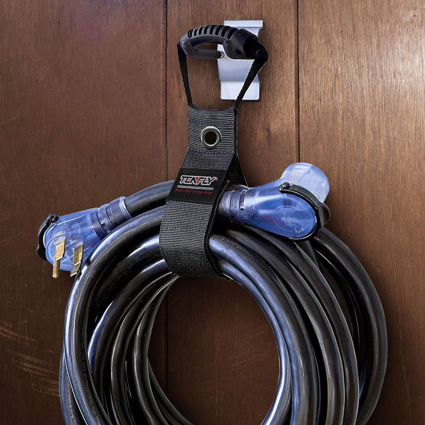 4 Pack (17"/22"/28") Portable Extension Cord Holder and Organizers, with Carrying Handle and Grommet, for Extension Cords, Cables, Ropes, Garden Water Hoses Carrying organization and storage