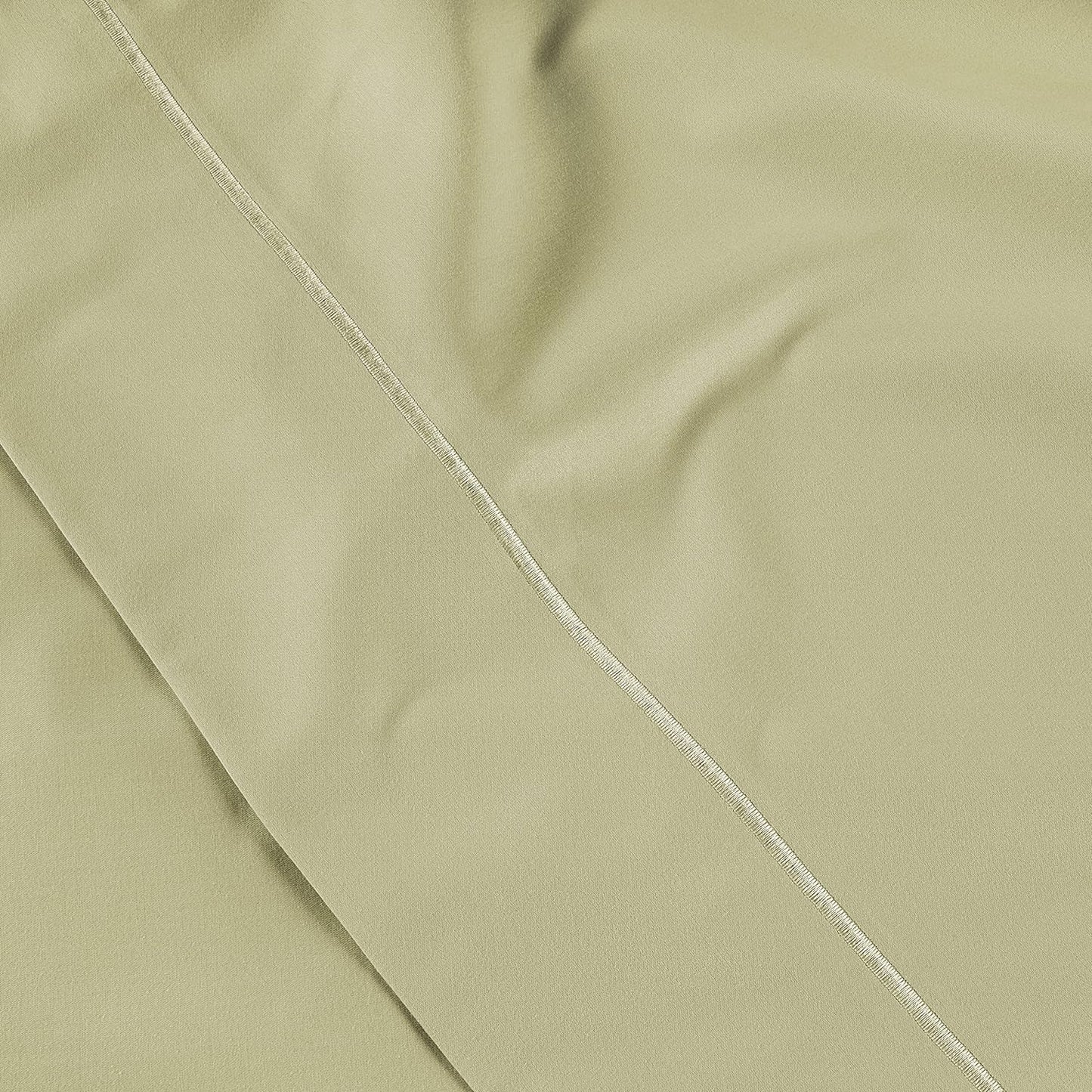 LANE LINEN Queen White Pillow Cases Set of 2, 100% Egyptian Cotton Cases, Sateen, White- Perfect for Home, Hotels & Hospital Use, Standard Size - Seafoam