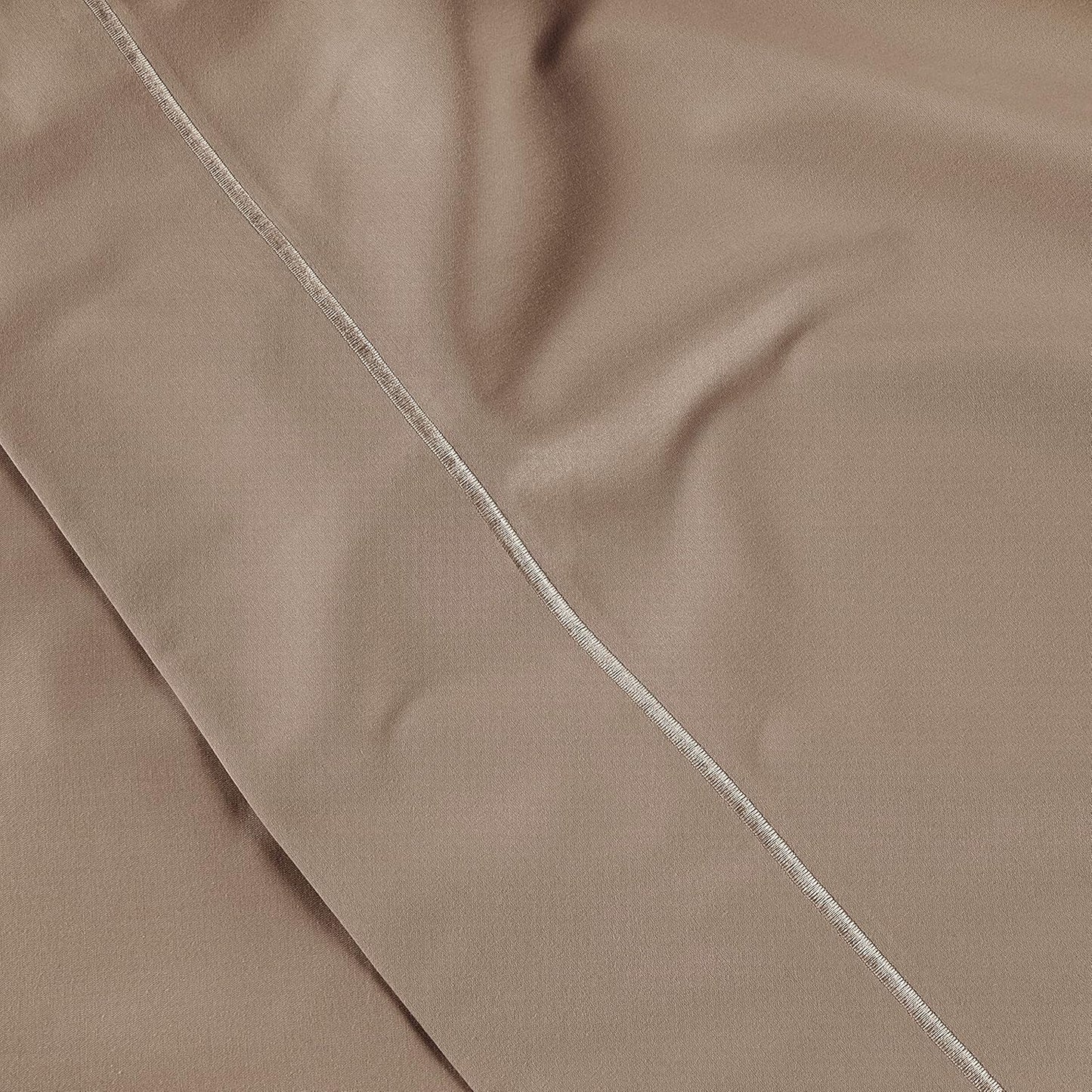 LANE LINEN Pillow Case Covers King Set of 2 100% Egyptian Cotton Sateen Soft Cool & Smooth 1000 Thread Count Cases - Taupe