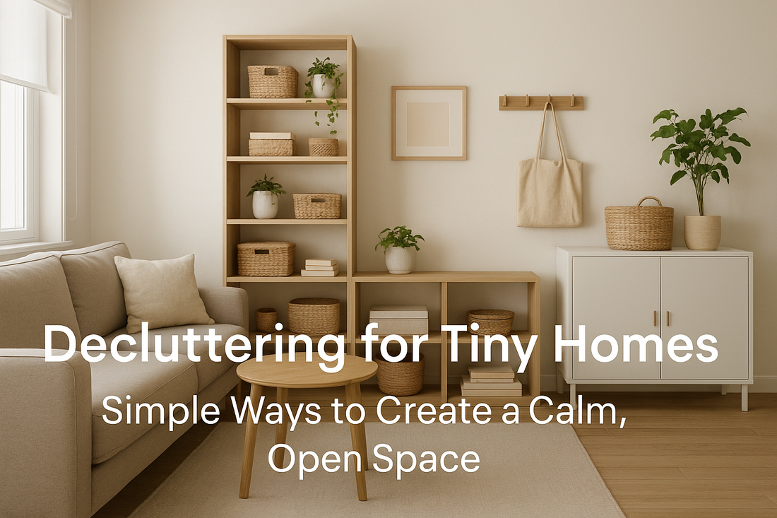 Decluttering for Tiny Homes: Simple Ways to Create a Calm, Open Space