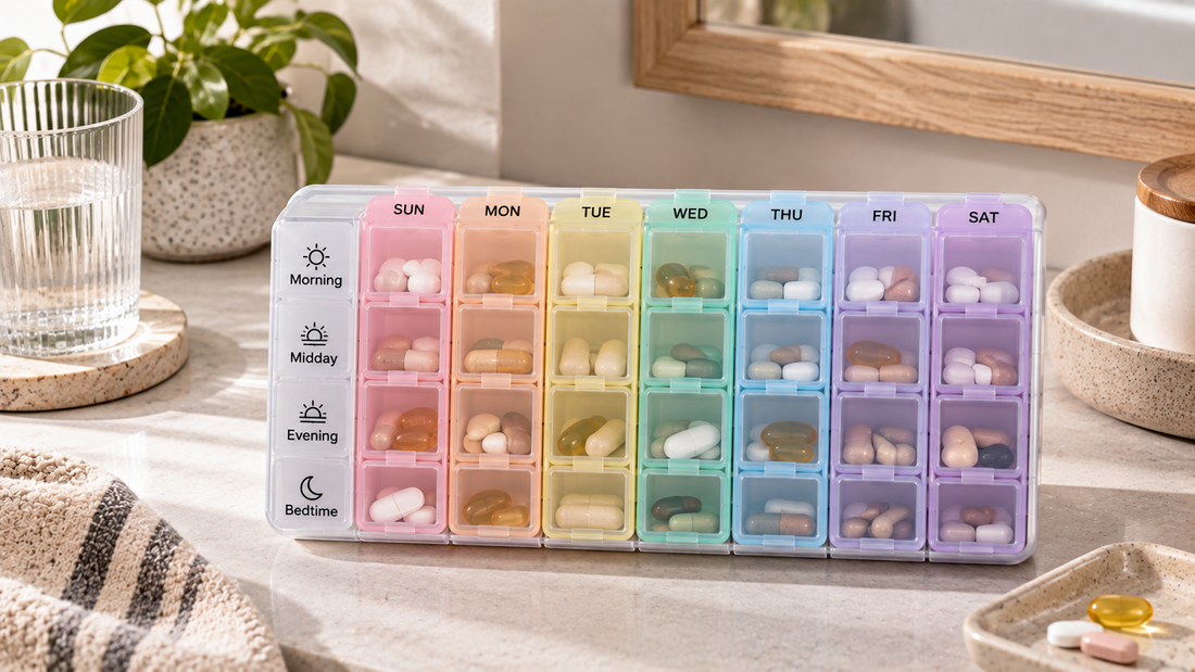 How to Keep Several Daily Pill Doses Easy to Identify Without Opening Every Compartment