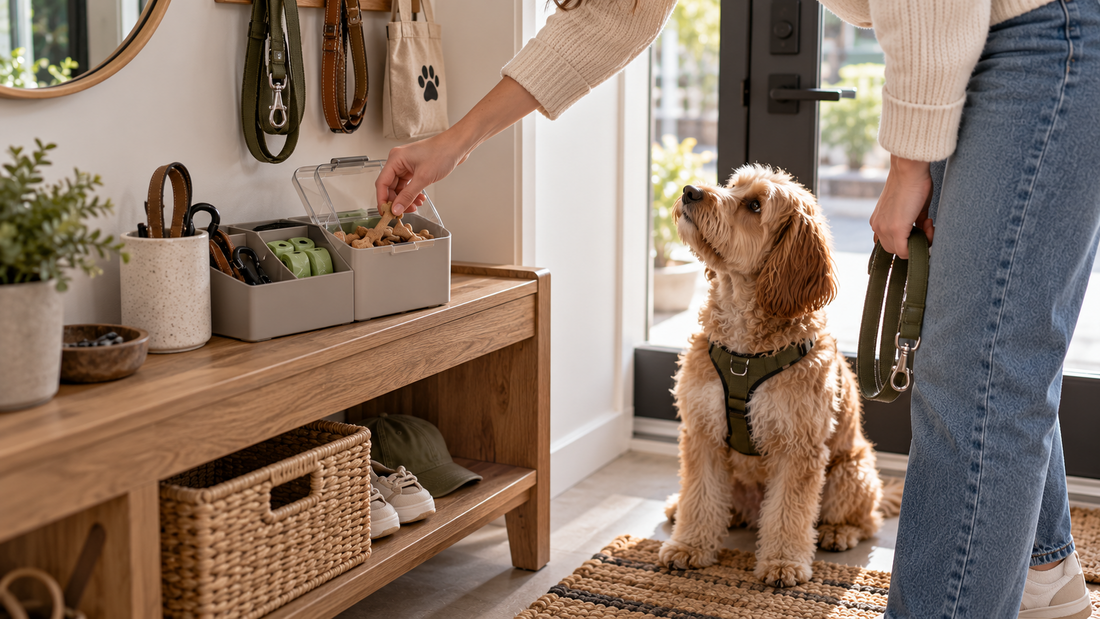 How to Keep Pet Treats Near the Door for Walks Without Leaving Loose Bags Around