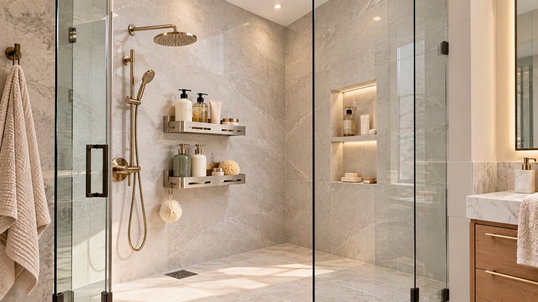 How to Keep Shower Bottles Organized Without Crowding the Tub or Shower Floor