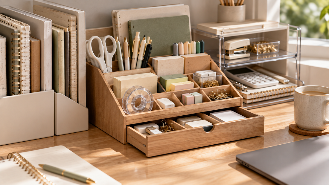 How to Organize Desk Supplies When Small Items Keep Getting Hidden Behind Larger Ones