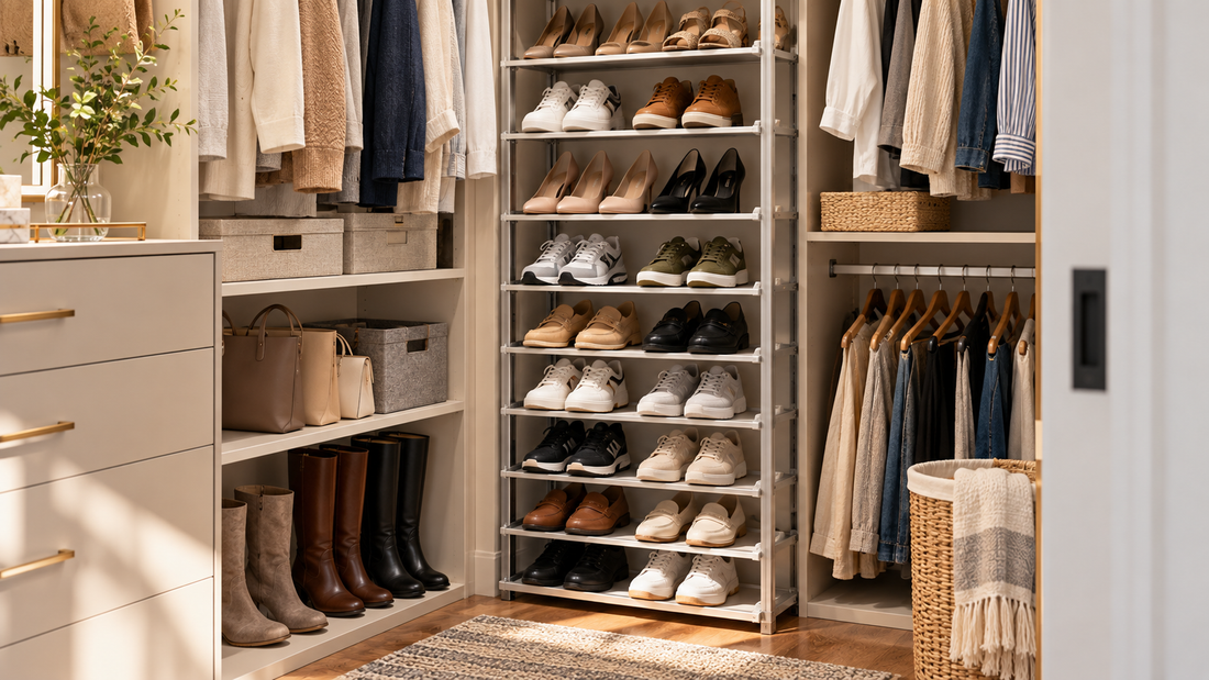 How to Organize Shoes When You Have More Pairs Than Closet Floor Space