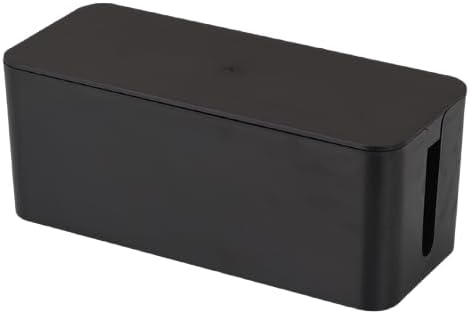 12.5x5.35x4.72in Cable Management Box Cable Organizer Box and Power Strip Box Hide Desk Cord and Floor Cables to Cover and Hide & Power Strips & Cords