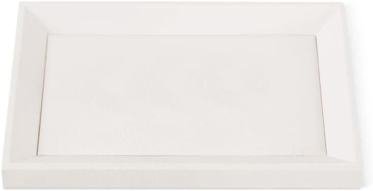 Jewelry Tray, Leather Tray,Luxury White Tray For Earring,Ring,Bracelet,Flat Tray For Dresser