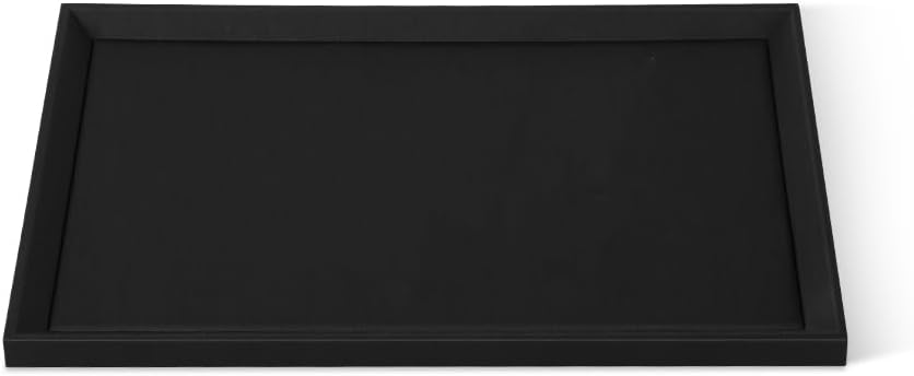 Stackable Jewelry Trays, Leather Tray,Premium Black Jewelry Flat Trays for Jewelry Store Display