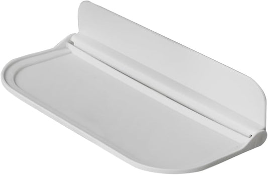 Wall Mounted Small Floating Shelf, Foldable Adhesive Plastics Floating Shelf, Stick On Wall for Bathroom Kitchen, Wall Mounted RV-Shelves, Bedside Extra Storage