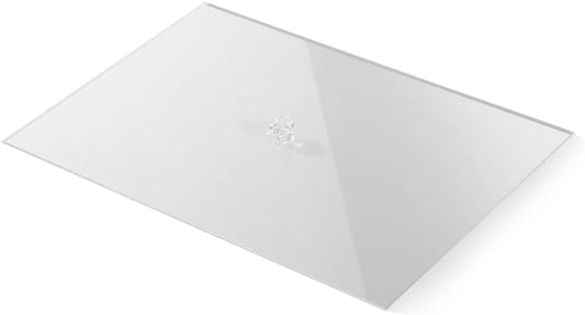 Acrylic Stackable Cover For Most 9.46" D x 13.79" W x 1.18" H Inch Jewelry Trays, Transperant Clear Dustproof Lid With Small Handle For Stackable Tray, Lid Size 9.06" D x 13.4" W x 0.75" H