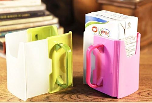 Adjustable Milk Carton Holder, Anti Overflow Milk Carton Cup Holder, for Teaching Child How to Drink a or Milk Carton