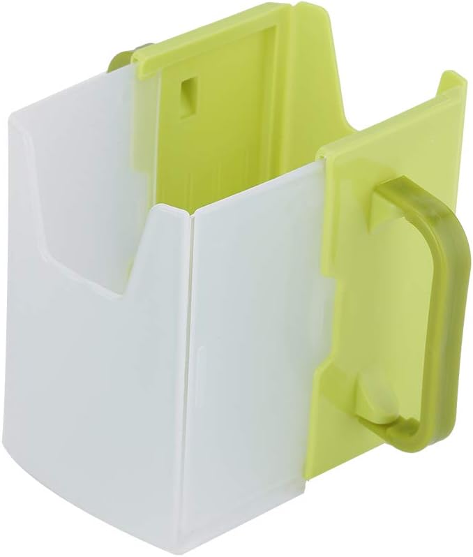 Yctze Adjustable and Spillproof Drink Holder with Handle for Milk Cartons, Boxes - for Toddlers, Kids, Children - Plastic Kitchen Tool (Green)