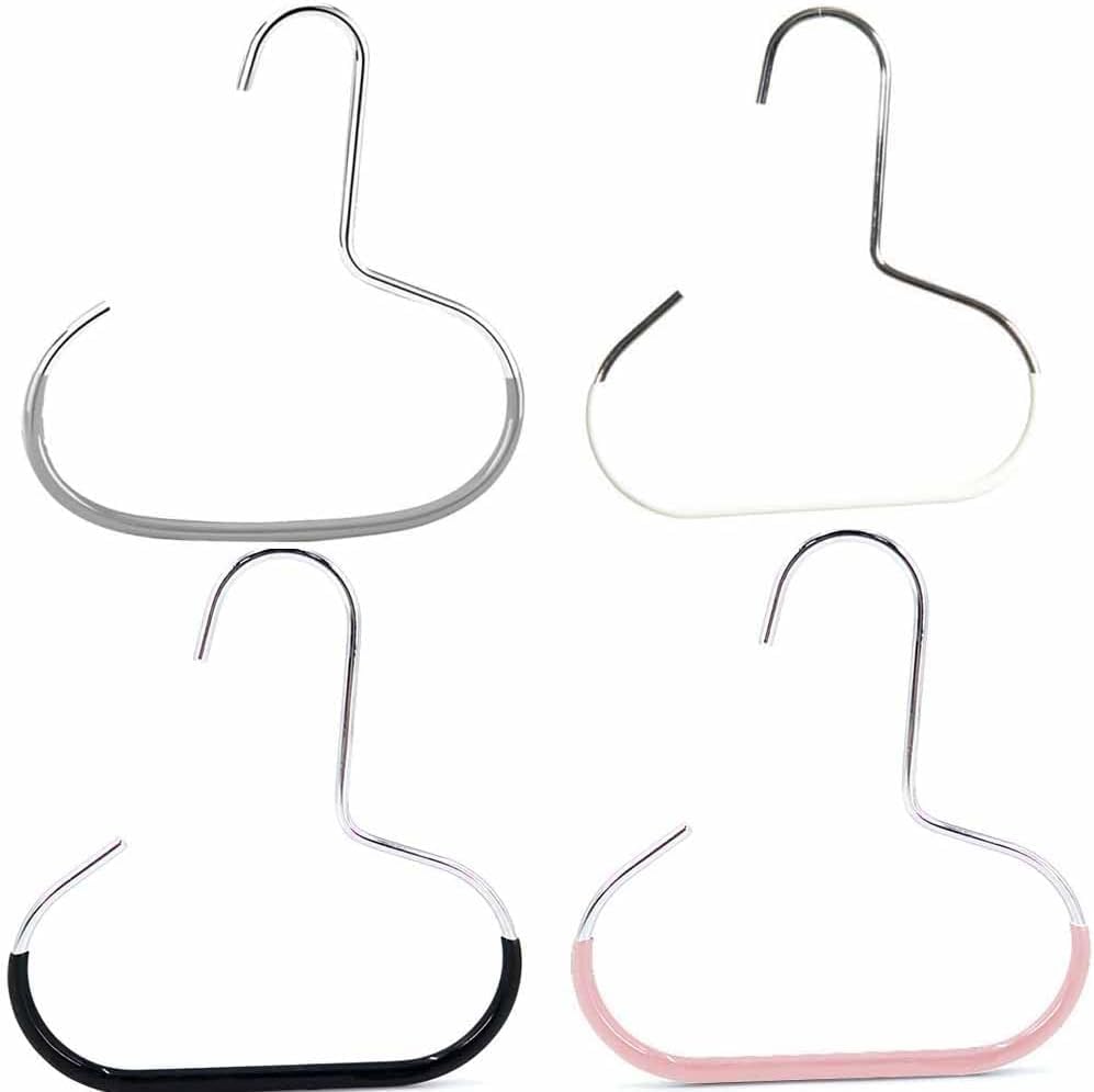 Maximize Closet Space with Versatile Storage, Hat Hangers for Closet, Hat Organizer, Multi-Functional Organizer Space Saving for Hats, Ties, Scarves, Delicate Fabrics (4pcs*Mix)