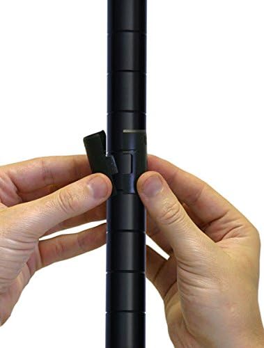 Omega 18" Deep x 18" Wide x 36" High 3 Tier Black Starter Shelving Unit