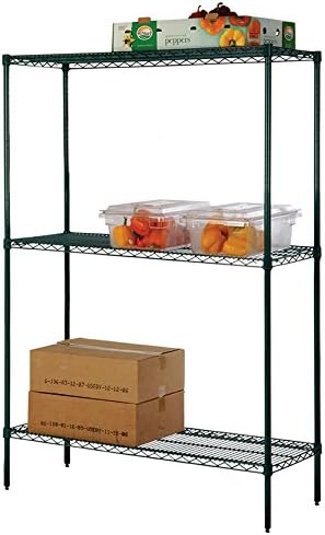 Omega 18" Deep x 72" Wide x 54" High 3 Tier Freezer Starter Shelving Unit