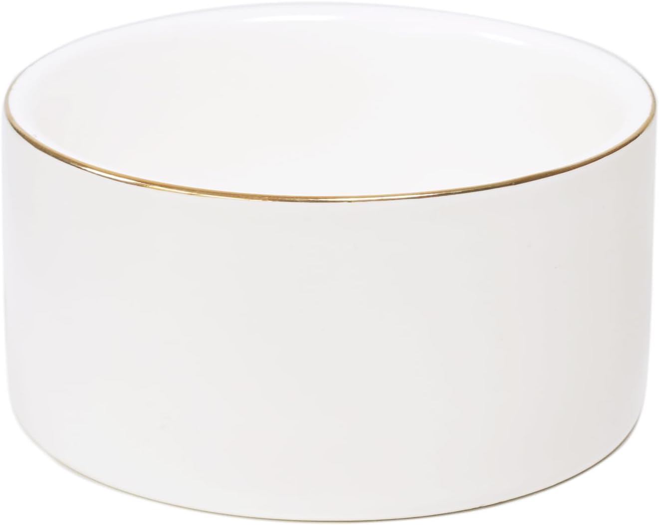 HANKOR Paper Clip Holder - Ceramic Paperclip Holders for Desk, Binder Paper Clip Dispenser Organizer (White)