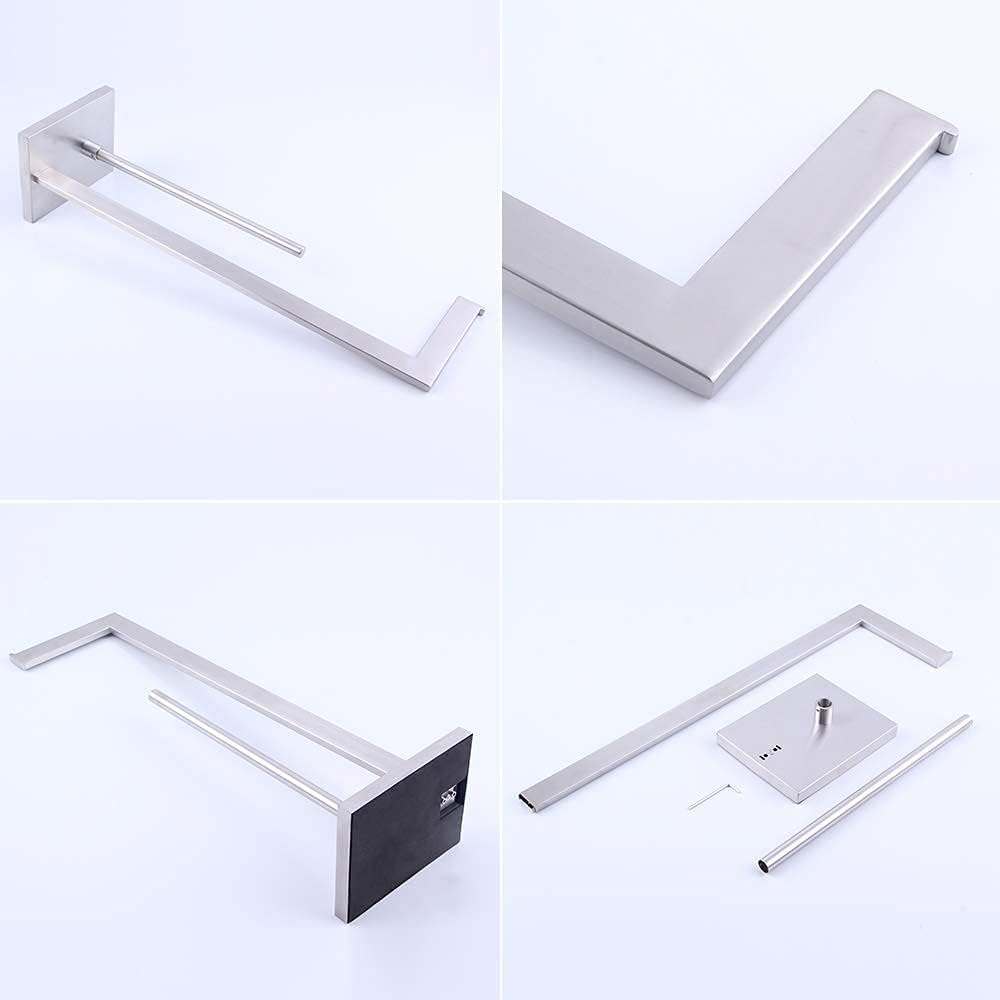 Free Standing Toilet Paper Holder Stand with Reserve, Bathroom Tissue Dispenser Paper Roll Storage Holder Stand for Jumbo Roll, Stainless Steel Rustproof Brushed Finish